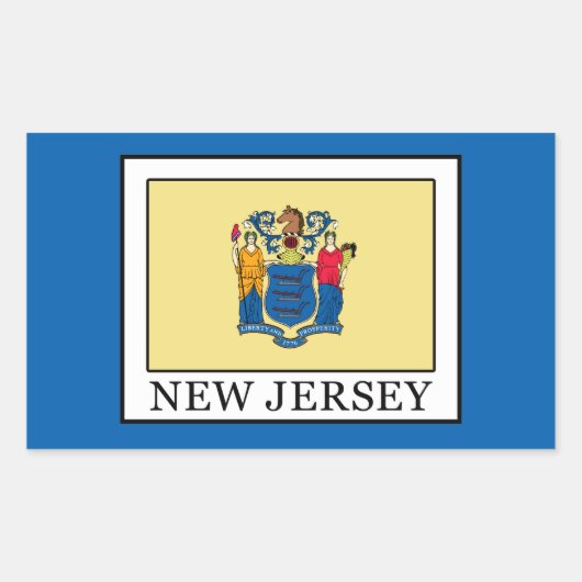 Sticker Rectangulaire New Jersey (Devant)
