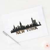 Sticker Rectangulaire New York (Enveloppe)
