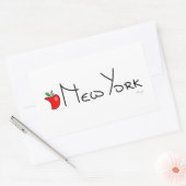 Sticker Rectangulaire New York Big Apple (Enveloppe)