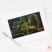 Sticker Rectangulaire new york chill flou (Enveloppe)