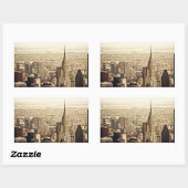 Sticker Rectangulaire New York City - Chrysler Building (Feuille)