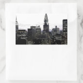 Sticker Rectangulaire New York City Midtown (Sac)
