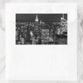 Sticker Rectangulaire New York City Night Skyline (Sac)