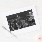 Sticker Rectangulaire New York City Night Skyline (Enveloppe)