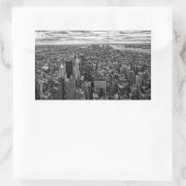Sticker Rectangulaire New York Skyline (Sac)