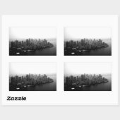 Sticker Rectangulaire New York Skyline (Feuille)