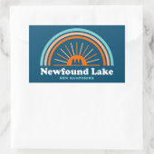 Sticker Rectangulaire Newfound Lake New Hampshire Rainbow (Sac)