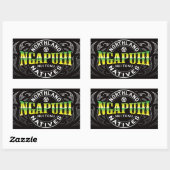Sticker Rectangulaire Ngapuhi Lifer Chrome (Feuille)