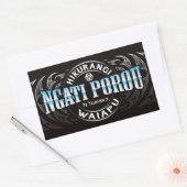 Sticker Rectangulaire Ngati Porou Lifer Moko Chrome (Enveloppe)