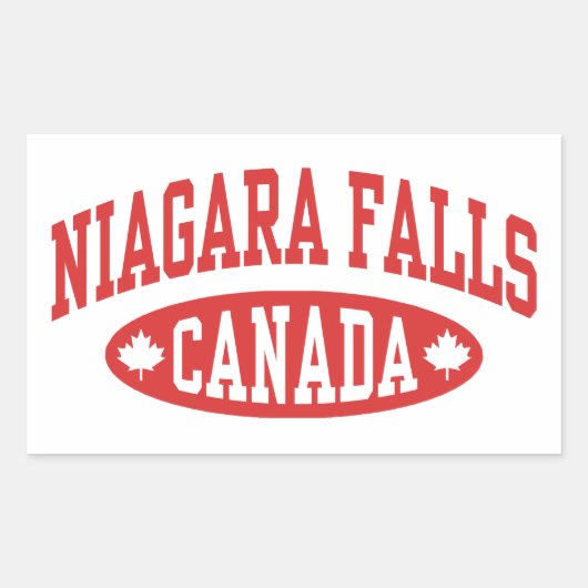 Sticker Rectangulaire Niagara Falls Canada (Devant)