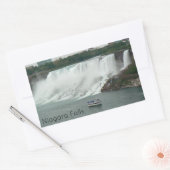 Sticker Rectangulaire Niagara Falls sur le côté canadien (Enveloppe)