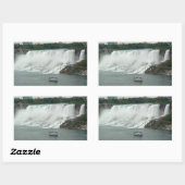 Sticker Rectangulaire Niagara Falls sur le côté canadien (Feuille)