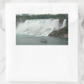 Sticker Rectangulaire Niagara Falls sur le côté canadien (Sac)