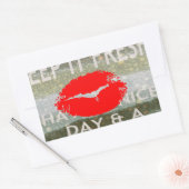 Sticker Rectangulaire Nice et parfait enregistrer la date (Enveloppe)