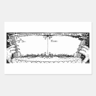 Sticker Rectangulaire Nicola L. Robinson - Livre Giving Day bookplate