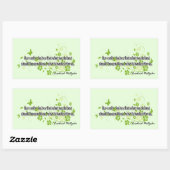 Sticker Rectangulaire Nietzsche (Feuille)