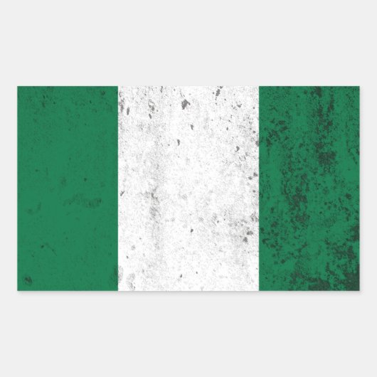 Sticker Rectangulaire Nigéria (Devant)