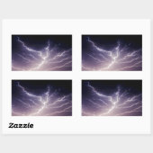 Sticker Rectangulaire Night Lightning (Feuille)