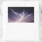 Sticker Rectangulaire Night Lightning (Sac)