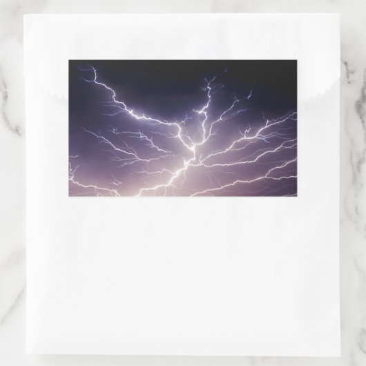 Sticker Rectangulaire Night Lightning (Sac)