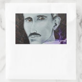 Sticker Rectangulaire Nikola Tesla (Sac)