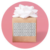 Sticker Rectangulaire N'importe quel Motif de répétition de logo ou d'im