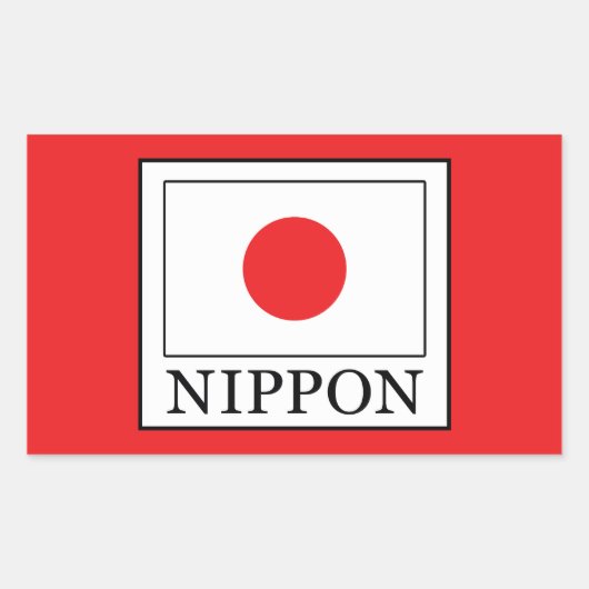 Sticker Rectangulaire Nippon (Devant)