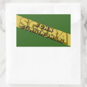 STICKER RECTANGULAIRE NITROX DE SCUBA. CAMOUFLAGE DE SCUBA. STYLE MILITA (Sac)