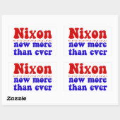 Sticker Rectangulaire Nixon Maintenant Plus Que Jamais - Prédicateur Ins (Feuille)