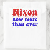 Sticker Rectangulaire Nixon Maintenant Plus Que Jamais - Prédicateur Ins (Sac)