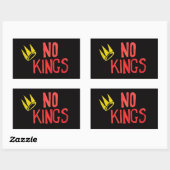 Sticker Rectangulaire No Kings Proud to be An American Sign (Feuille)