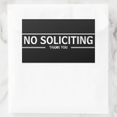 STICKER RECTANGULAIRE NO SOLICITING (Sac)