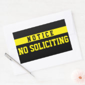 Sticker Rectangulaire No Soliciting [Seal] (Enveloppe)