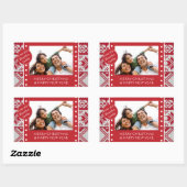 Sticker Rectangulaire Noël (Feuille)