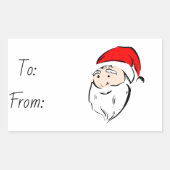 Sticker Rectangulaire Noël (Devant)
