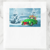 Sticker Rectangulaire Noël (Sac)