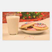 Sticker Rectangulaire Noël (Devant)