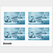 Sticker Rectangulaire Noël (Feuille)