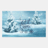 Sticker Rectangulaire Noël (Devant)