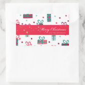 Sticker Rectangulaire Noël (Sac)