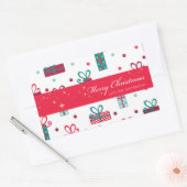 Sticker Rectangulaire Noël (Enveloppe)