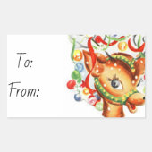 Sticker Rectangulaire Noël (Devant)