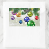 Sticker Rectangulaire Noël (Sac)