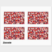 Sticker Rectangulaire Noël (Feuille)