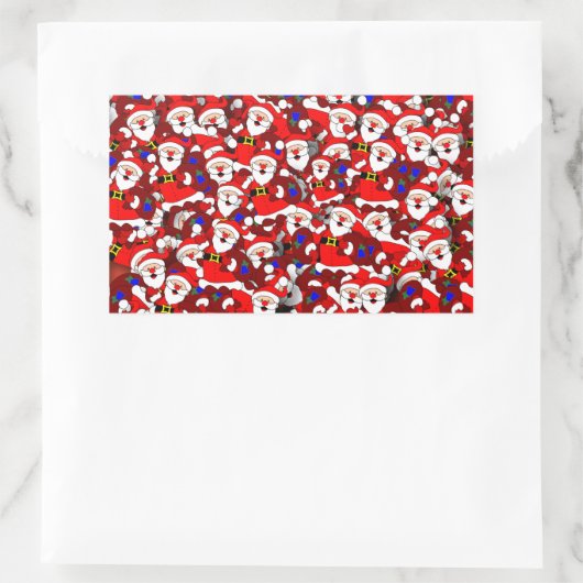 Sticker Rectangulaire Noël (Sac)