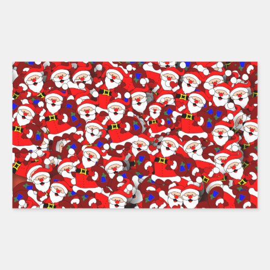 Sticker Rectangulaire Noël (Devant)
