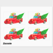 Sticker Rectangulaire Noël (Feuille)