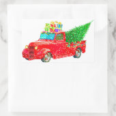 Sticker Rectangulaire Noël (Sac)