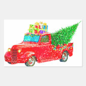 Sticker Rectangulaire Noël (Devant)