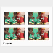 Sticker Rectangulaire Noël 18367 (Feuille)